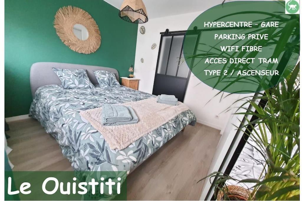 Le Ouistiti - 50 M De La Gare - Parking Prive Apartment Tours Ngoại thất bức ảnh